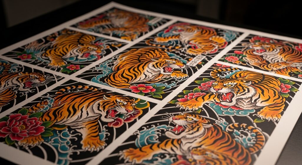 traditional japanese tiger tattoo ideas