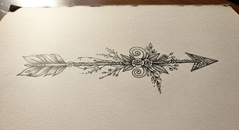 33 Cool Boho Arrow Tattoos Every Woman Will Love