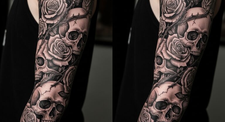 30 Fierce Best Sleeve Tattoos Black and Grey You’ll Want to Try