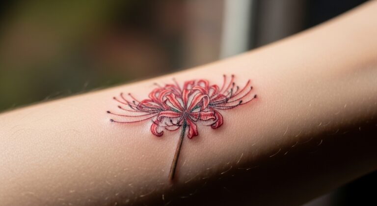 What Are the Best Small Red Spider Lily Tattoos Right Now?