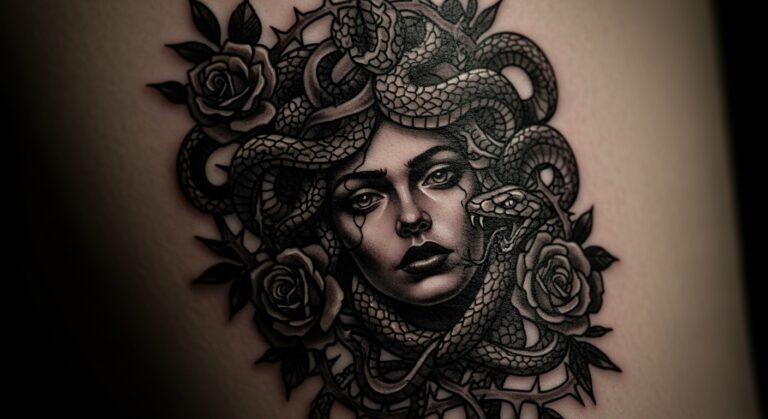 17 Bold Dark Aesthetic Feminine Medusa Tattoos You’ll Want to Try