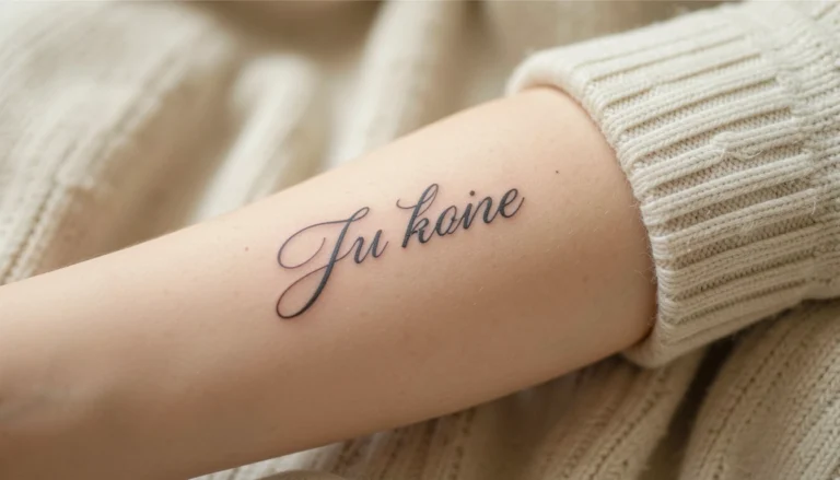 9 Magical Small Arm Tattoos Lettering Worth the Pain