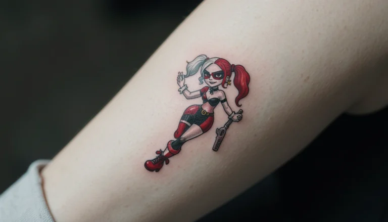 33 Soulful Small Harley Quinn Inspired Tattoos for True Fans