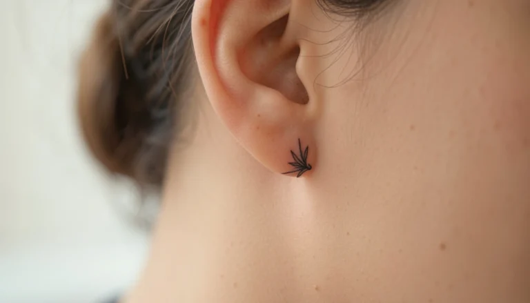 12 Striking Small Behind Ear Tattoos Worth the Pain