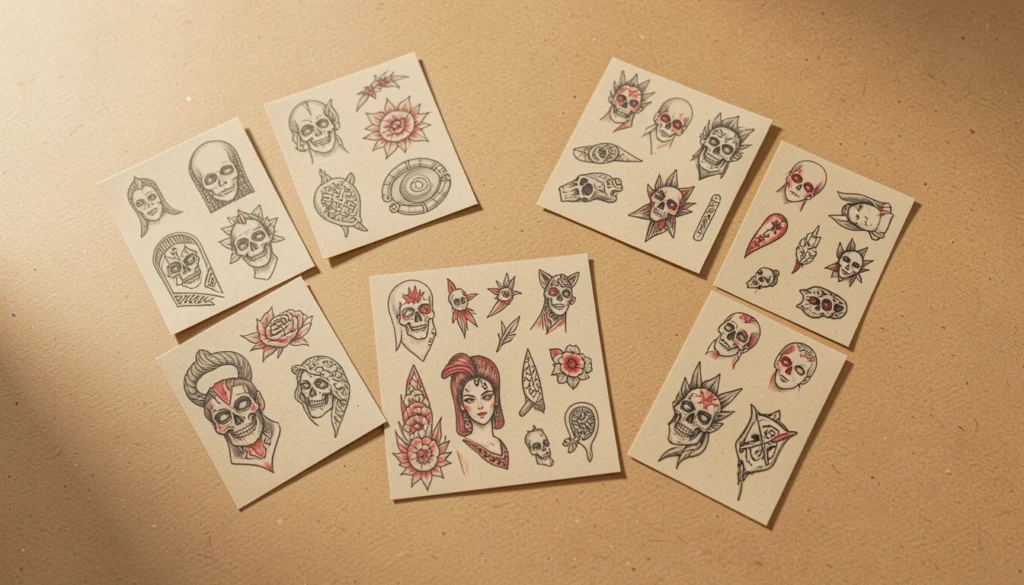 Small Tattoo Flash Art Ideas
