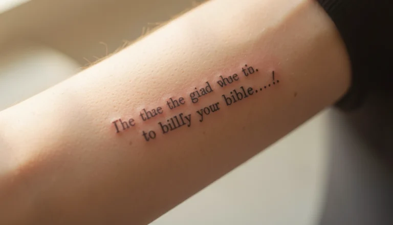17 Inspiring Small Bible Verse Tattoos with Hidden Meaning