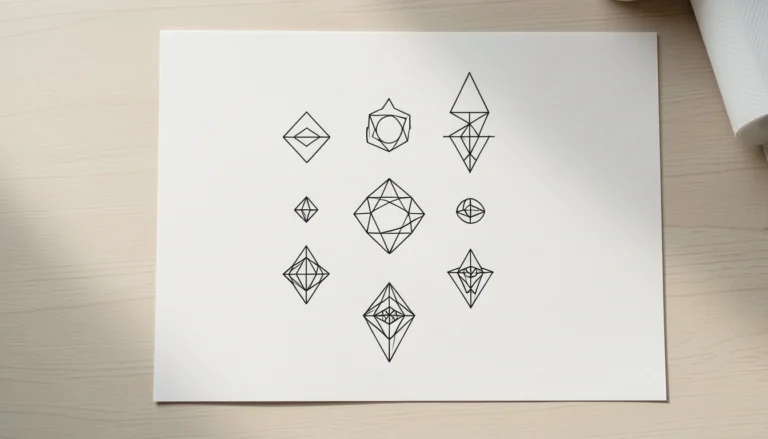 12 Soft Small Geometric Tattoos Worth Stealing