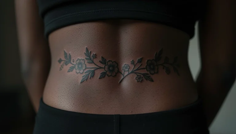 20 Creative Aesthetic Tramp Stamp Tattoos for Black Women Taking Pinterest by Storm