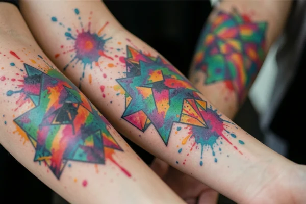 15 Trending Colorful Abstract Tattoos You’ll Want to Try