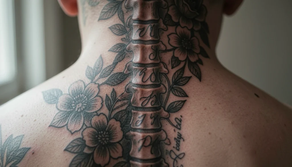 Spine Tattoo Ideas Female Baddie