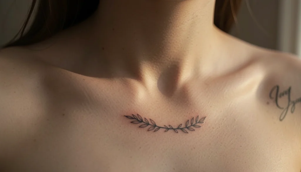 Collar Bone Tattoo For Women