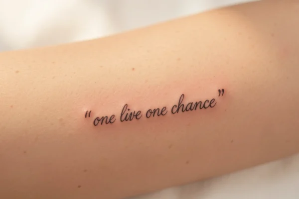 25 Heartfelt One Life One Chance Tattoos with Hidden Meaning