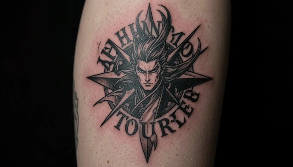 Black Ink Phantom Troupe Tattoo