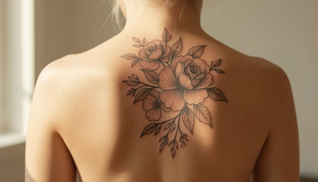 Elegant Feminine Back Tattoos