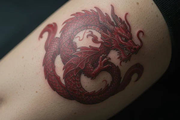 35 Delicate Aesthetic Red Dragon Tattoos You’ll Want to Try
