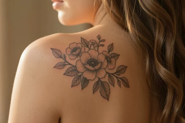 21 Standout Aesthetic Back Shoulder Tattoos Every Woman Will Love