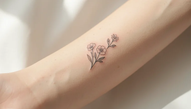 35 Beautiful Small Birth Month Flower Tattoos You’ll Want to Try