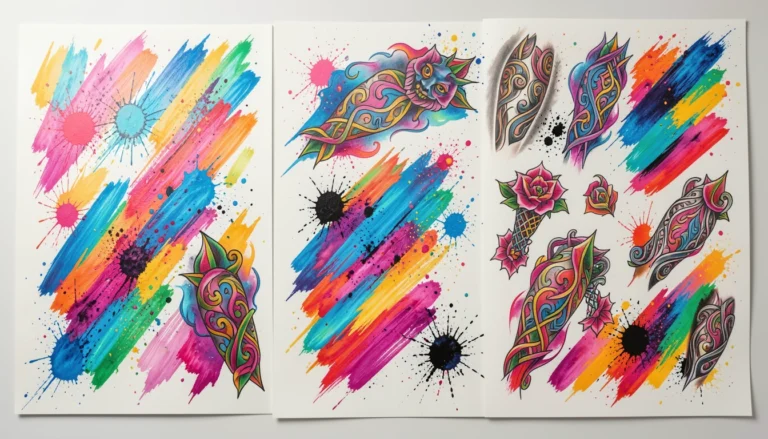 15 Trending Colorful Abstract Tattoos You’ll Want to Try