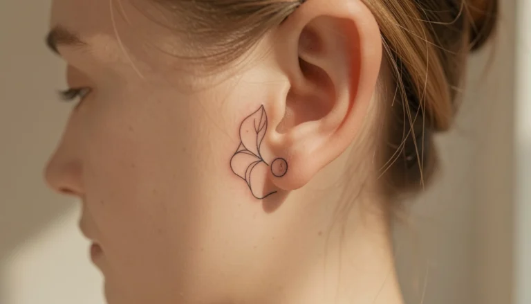33 Top Minimalist Behind the Ear Tattoos for Bold Placement