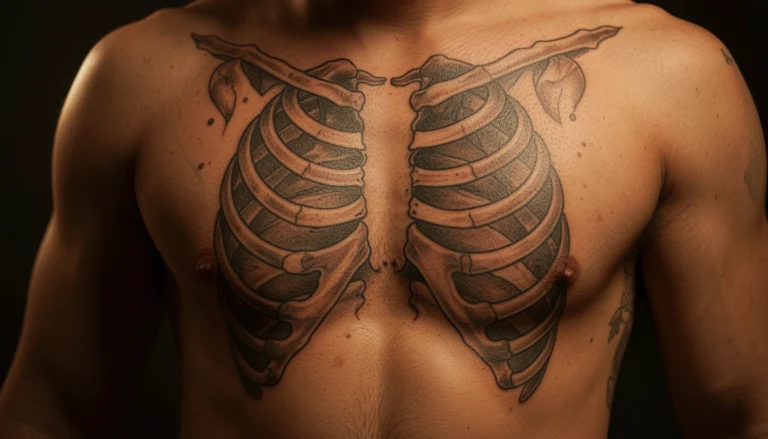 17 Bold Aesthetic Rib Tattoos for Every Man Will Love