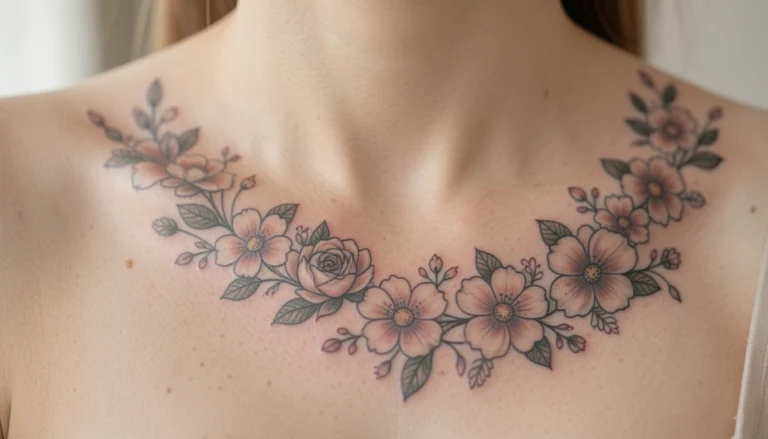 9 Meaningful Collar Bone Tattoos for the Modern Woman
