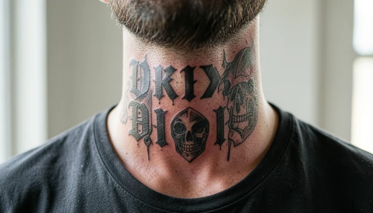 21 Unique Bold Neck Tattoos for Every Man Will Love