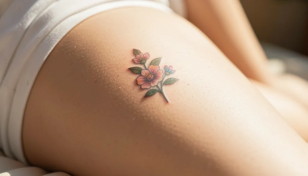 Small Thigh Tattoos Women Ideas