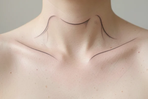 33 Lovely Minimalist Collar Bone Tattoos Worth Stealing