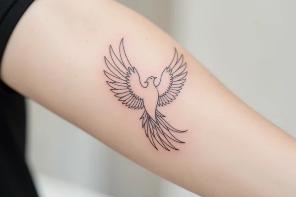25 Meaningful Minimalist Phoenix Tattoo Design You’ll Want to Try
