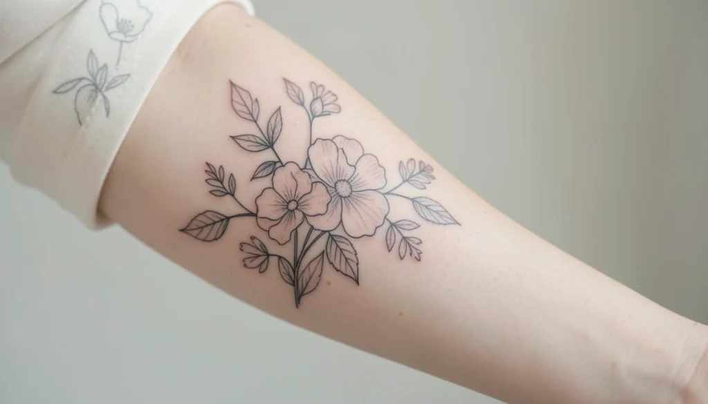 Minimalist Feminine Tattoo Sleeves Ideas