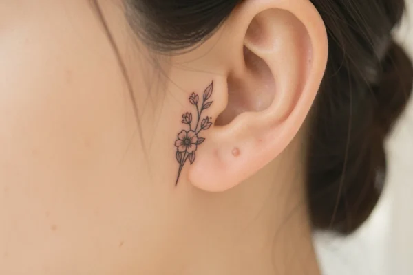 25 Magical Small Behind Ear Tattoos Every Woman Will Love