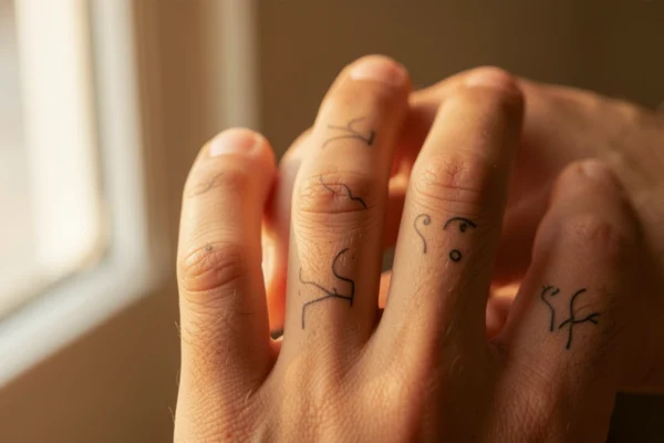 41 Soft Minimalist Finger Tattoos Made for Bold Men