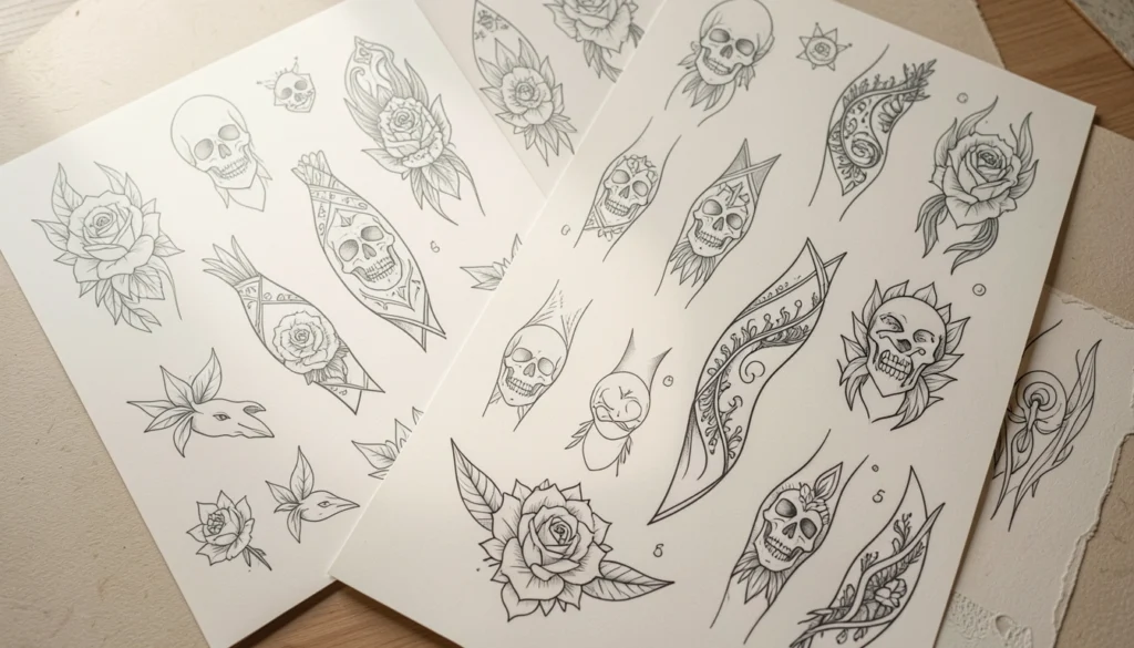 Minimalist Tattoo Flash Art