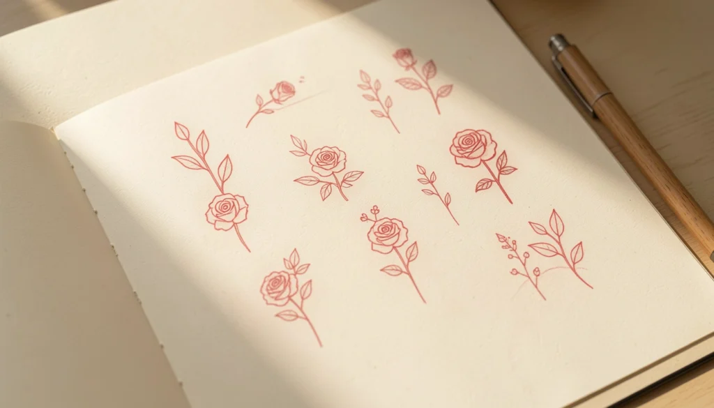 Minimalist Red Tattoos For Women Ideas