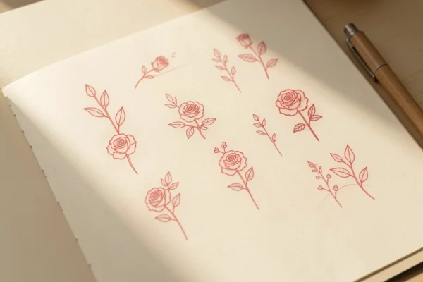 9 Feminine Minimalist Red Tattoos for the Modern Woman