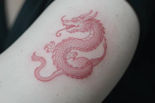 27 Cool Minimalist Red Dragon Tattoos You’ll Want to Try