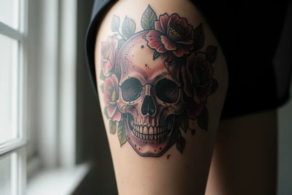 30 Charming Large Thigh Tattoos Unique for the Modern Woman