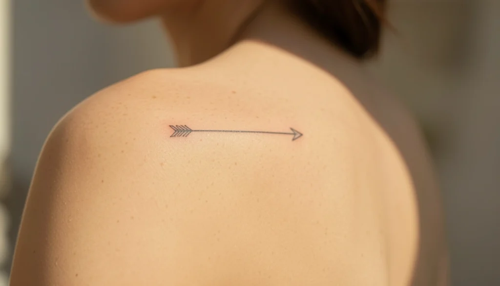 Minimalist Back Shoulder Tattoos For Women