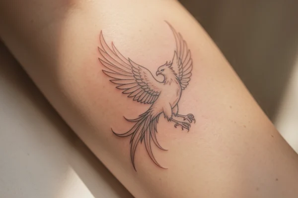25 Lovely Minimalist Phoenix Tattoos Feminine You’ll Want to Try