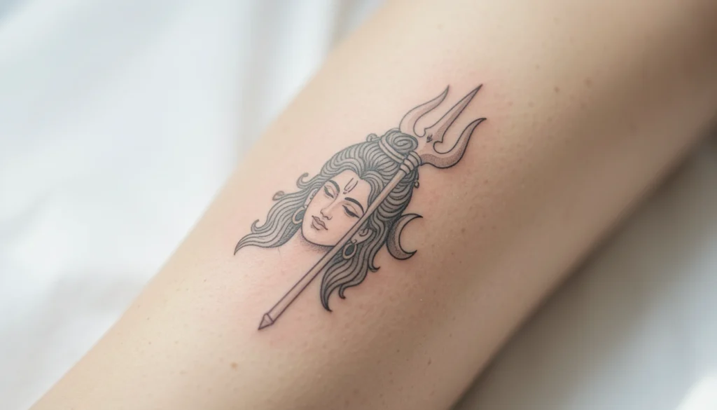 Minimalist Shiva Tattoo Design Ideas