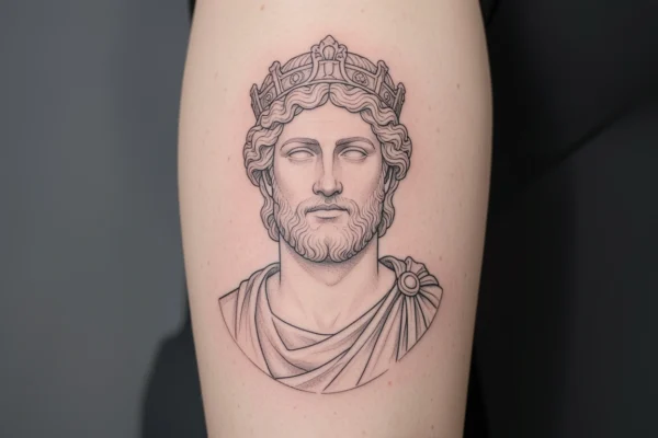 31 Gorgeous Minimalist Greek God Tattoos Worth Stealing