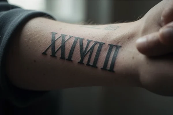 25 Soft Meaningful Roman Numeral Tattoos with Deep Symbolism