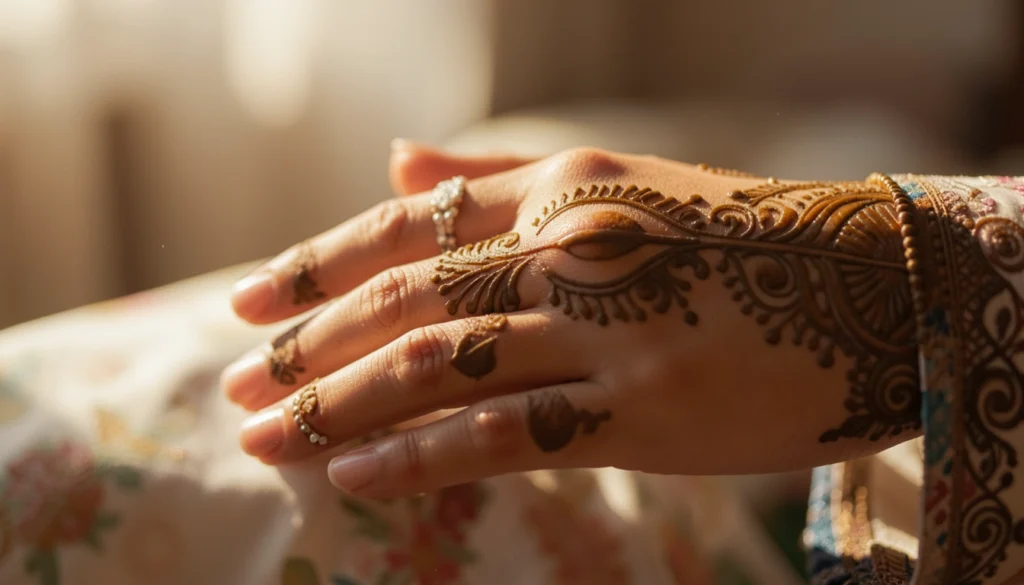 Small Henna Tattoo Hand Inspo