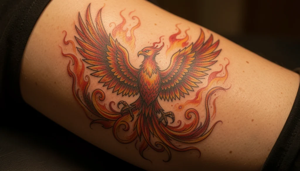 Phoenix Tattoo Design With Deep Meaning