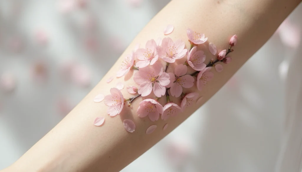 Meaningful Cherry Blossom Tattoo Inspo
