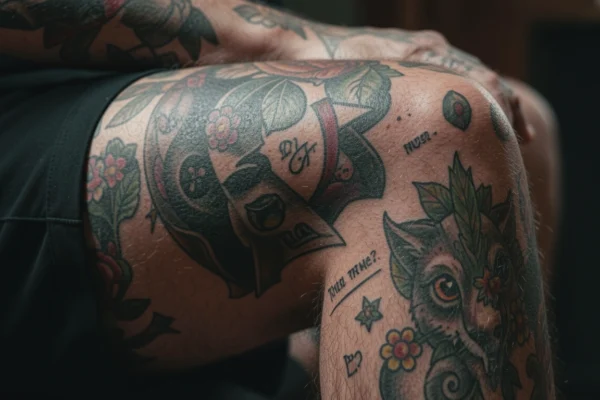 23 Charming Meaningful Knee Tattoos with Deep Symbolism