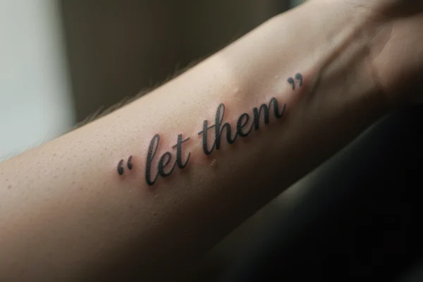 27 Inspiring Elegant Let Them Tattoos That Tell a Story