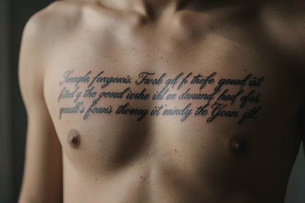27 Aesthetic Underboob Word Tattoos That Tell a Story