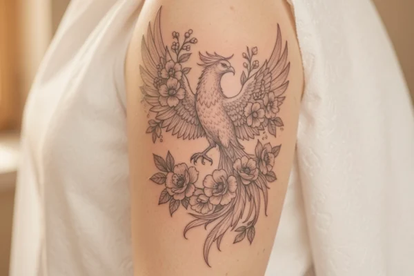 31 Minimalist Meaningful Phoenix Tattoos Feminine to Honor Your Journey