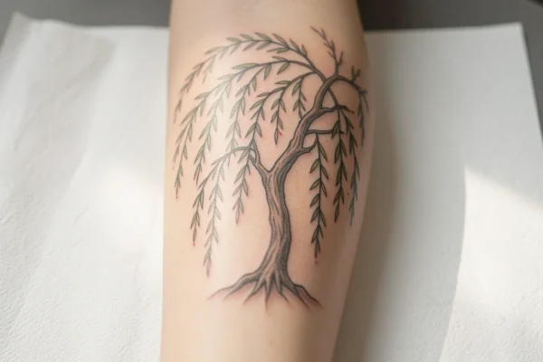 41 Original Meaningful Willow Tree Tattoos That Tell a Story